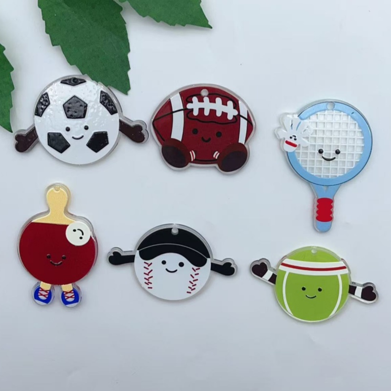 10Pcs Acrylic rugby football b - Badminton Date 리뷰 및 가격