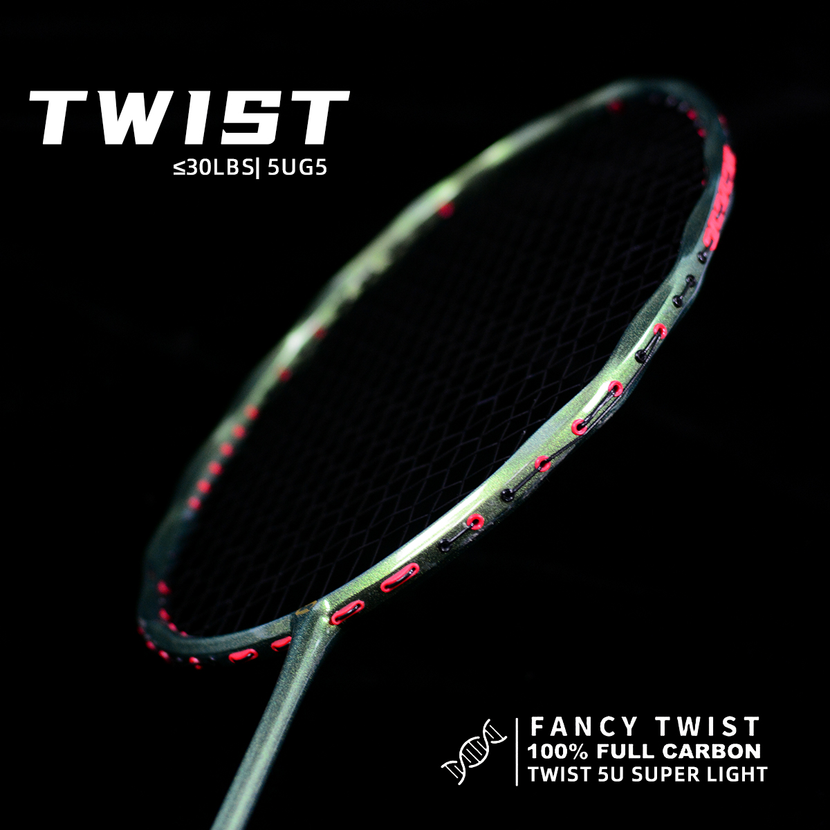 TWIST 100% Full Carbon Fiber B - Badminton Photo 리뷰 및 가격