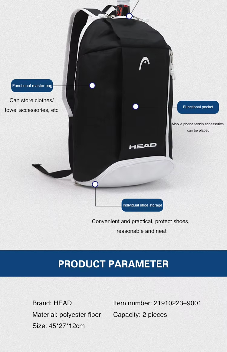 HEAD Tennis Racket Bag Large C - Badminton Equipment 리뷰 및 가격